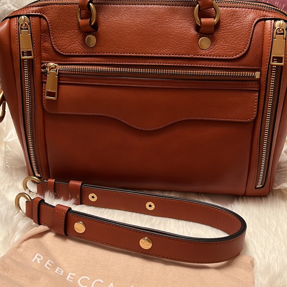 Authentic REBECCA MINKOFF MAB 2.0 Satchel Caramello Fall 2022💕New with tags!